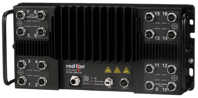 Red Lion Industrial Ethernet Switch, NT24k-16M12